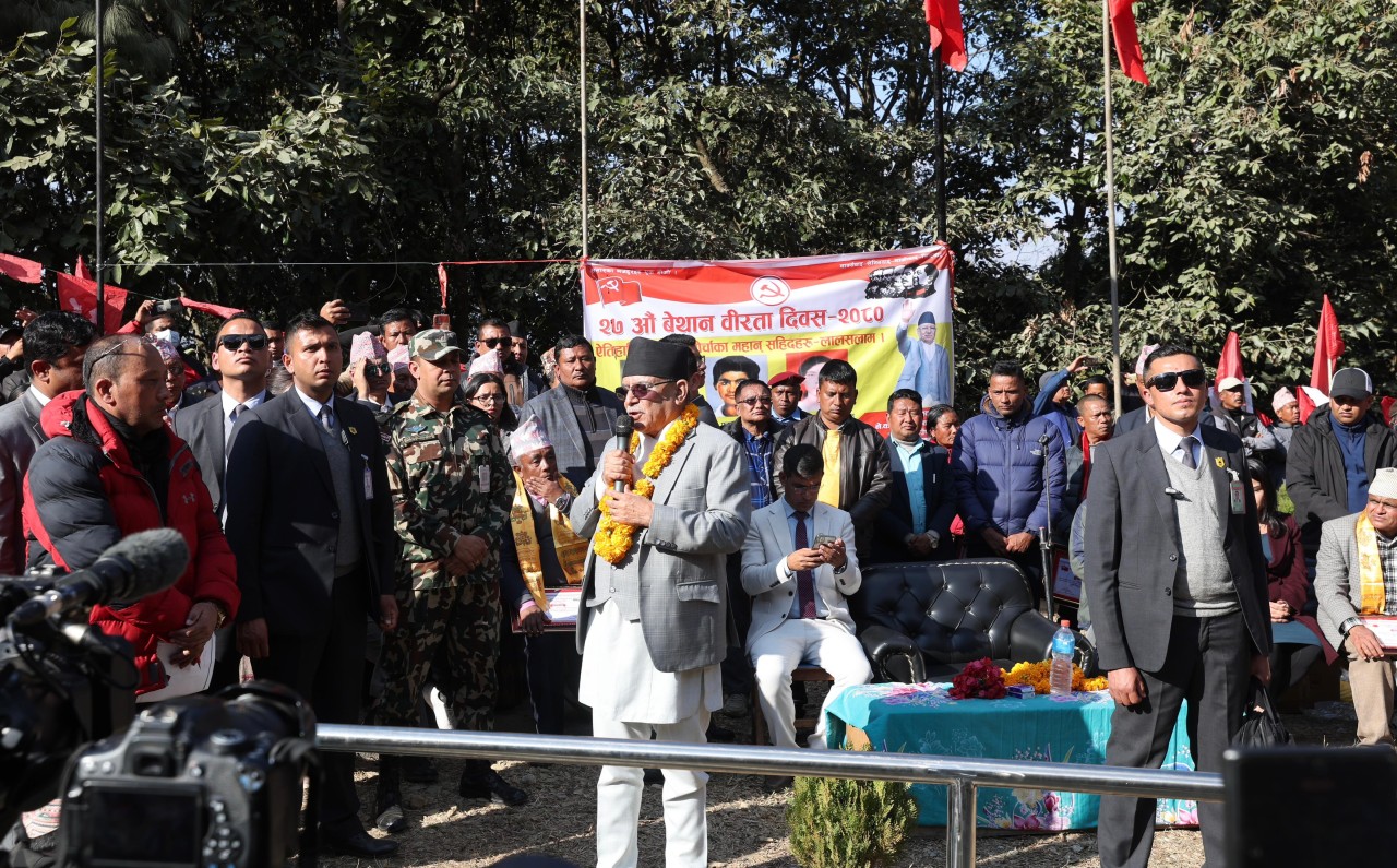 शान्तिपूर्ण क्रान्ति जारी छ: प्रधानमन्त्री 