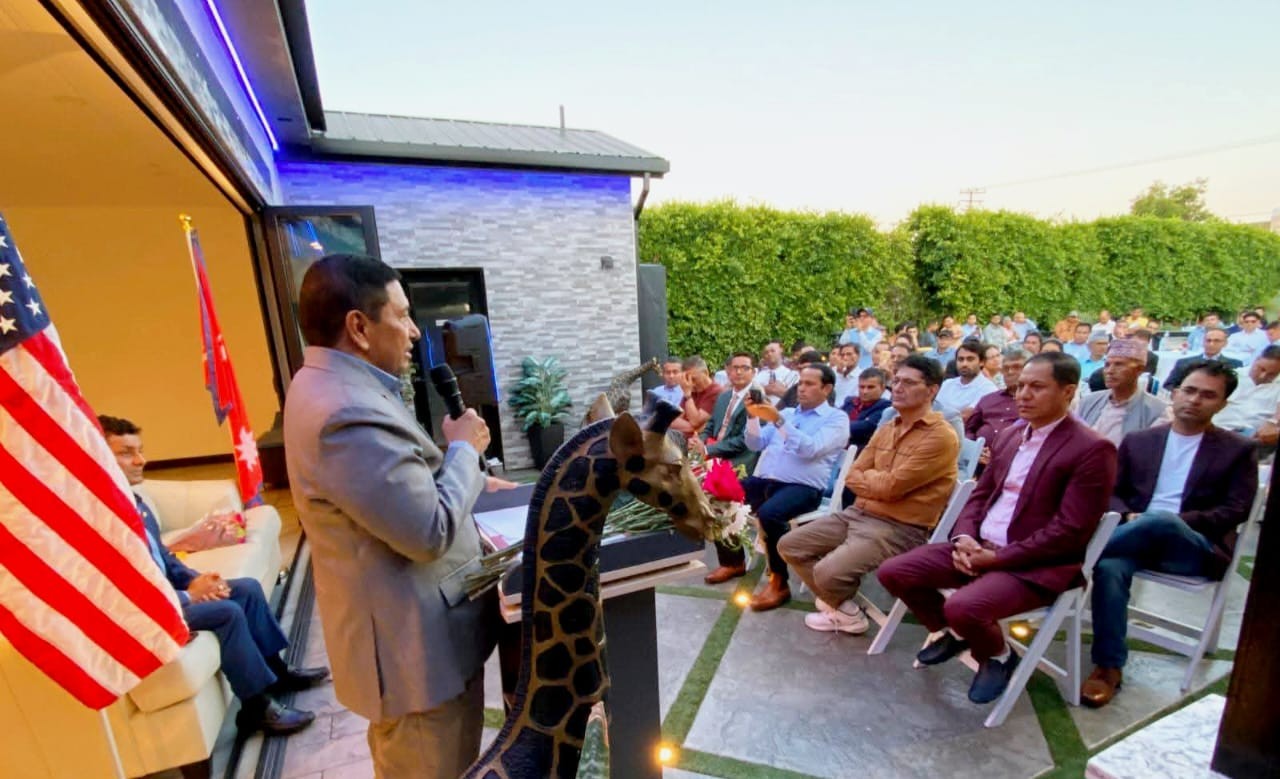 लस एन्जेल्समा नारायणकाजी श्रेष्ठद्वारा नेपाली समुदायसँग प्रत्यक्ष संवाद