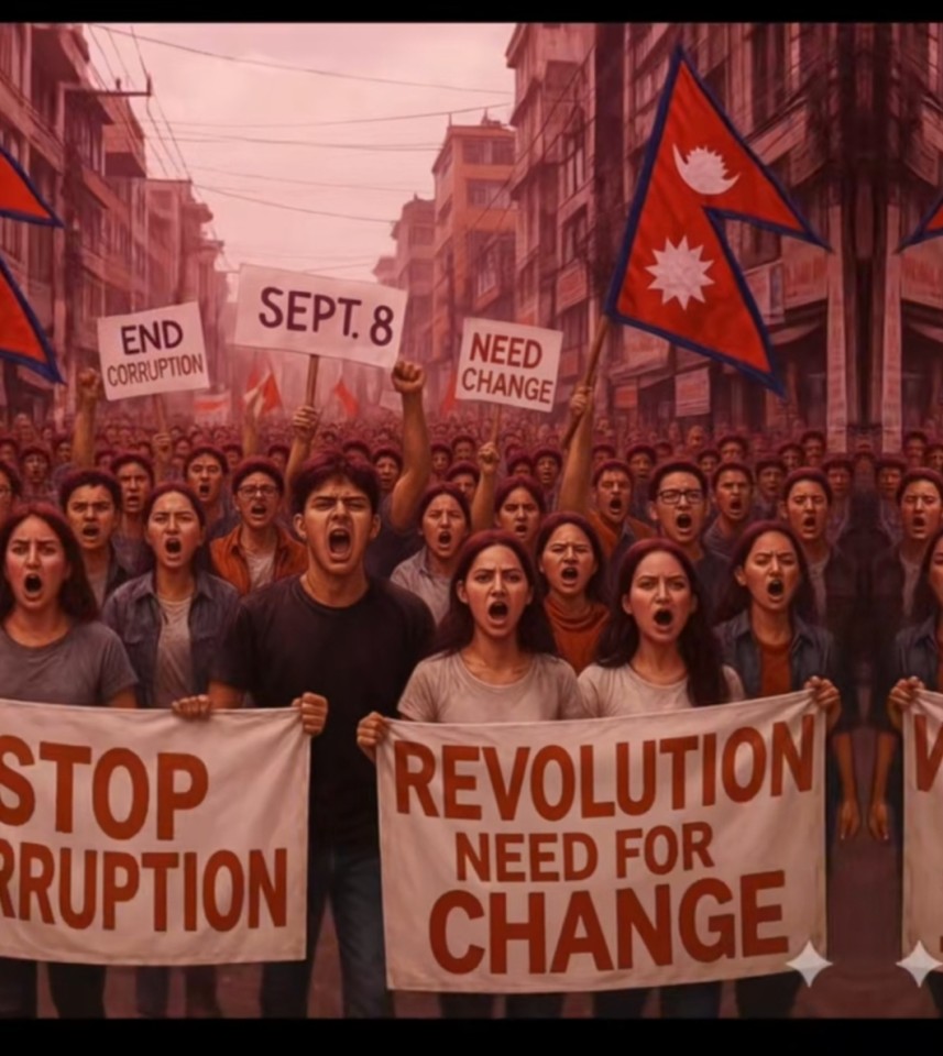 भ्रष्टाचार र सामाजिक सञ्जाल बन्दकाे विरोधमा जेनजी पुस्ताले भोलि सोमबार प्रदर्शन गर्ने