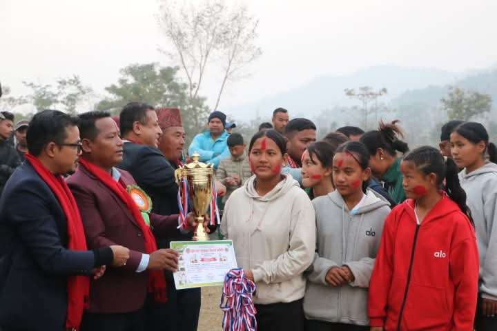 मरिणमा छैटौँ गाउँपालिका अध्यक्ष कप प्रतियोगिता सम्पन्न