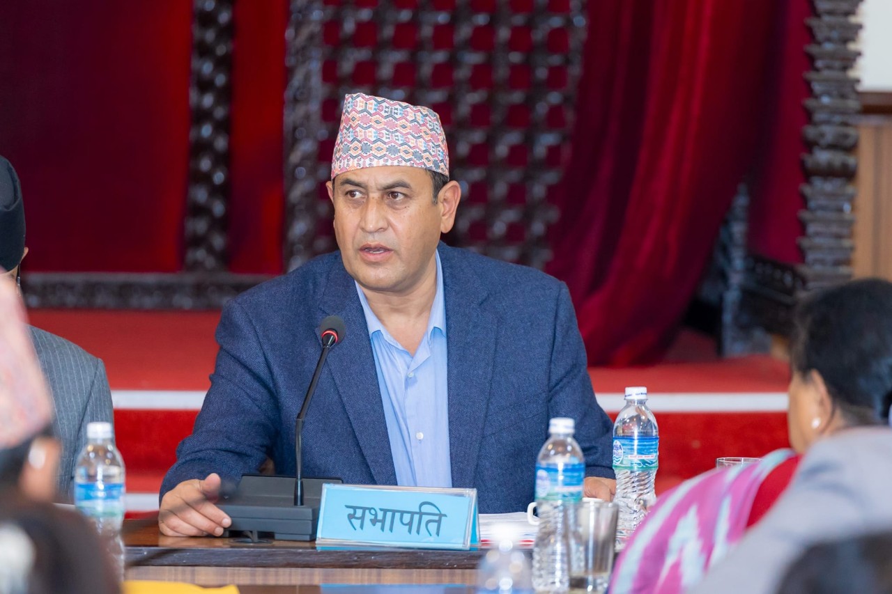 राज्य व्यवस्था समिति सभापति खतिवडा द्धारा राजीनामा