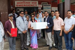 काठमाडौं महानगरपालिकाद्वारा शुक्रराज ट्रपिकल अस्पताललाई रेबिज खोप प्रदान
