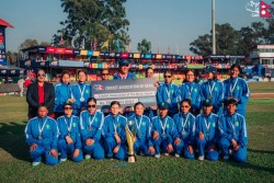 विश्वकपमा उपविजेता नेपाली टोलीलाई क्यानको १० लाखसहित सम्मान