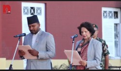 मन्त्रिपरिषद् विस्तारः दुई मन्त्रीको सपथ