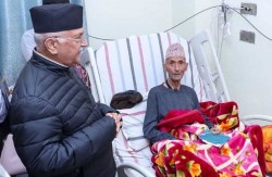 एमाले अध्यक्ष ओलीलाई पितृशोक