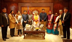 प्रधानमन्त्री कार्कीसँग नेपाल तामाङ घेदुङको प्रतिनिधिमण्डल भेट, सांस्कृतिक महोत्सवका लागि निम्तो