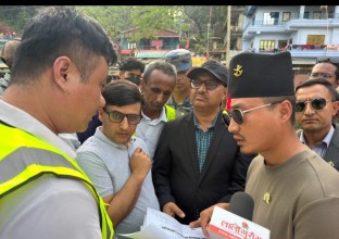 गृहमन्त्री गुरुङद्वारा नारायणगढ–बुटवल सडक खण्ड अनुगमन