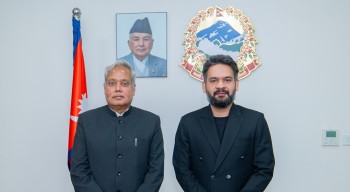 प्रधानमन्त्री शाहसँग भारतीय राजदूतको शिष्टाचार भेट