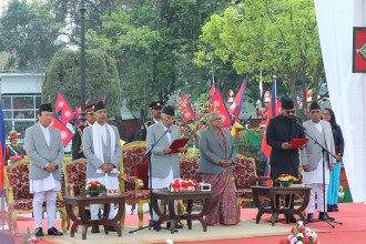 नवनियुक्त प्रधानमन्त्री शाहबाट शपथ ग्रहण