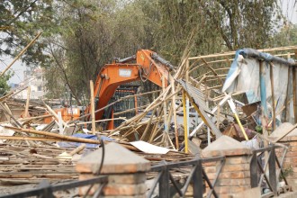 काठमाडौंको थापाथलीको सुकुमबासी बस्ती खाली गरियो