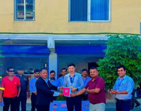 मरिणमा भूमि तथा नापी शाखाबाट पहिलो लालपुर्जा वितरण